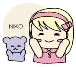 always need together.~Bear and girl~ sticker #9094048