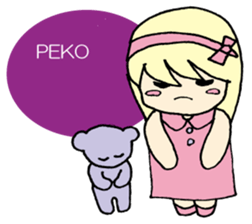 always need together.~Bear and girl~ sticker #9094050