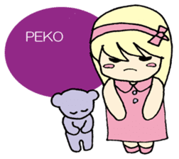 always need together.~Bear and girl~ sticker #9094050