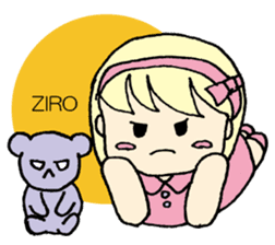 always need together.~Bear and girl~ sticker #9094051