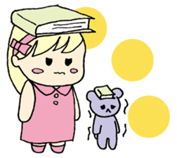 always need together.~Bear and girl~ sticker #9094057