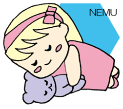 always need together.~Bear and girl~ sticker #9094061