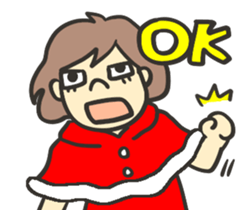 Japanese merrychristmas & happynewyear sticker #9095107