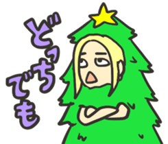 Japanese merrychristmas & happynewyear sticker #9095126