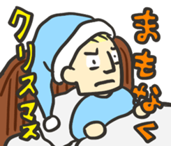 Japanese merrychristmas & happynewyear sticker #9095128