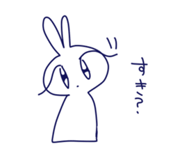 KYURUN rabbit sticker #9095801
