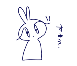 KYURUN rabbit sticker #9095801