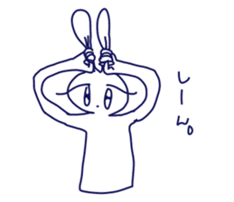 KYURUN rabbit sticker #9095813