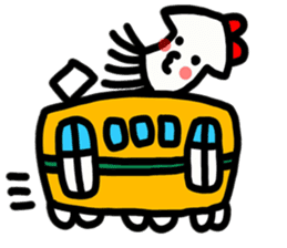 Ika-chan wearing a red ribbon sticker #9096524