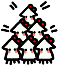 Ika-chan wearing a red ribbon sticker #9096529