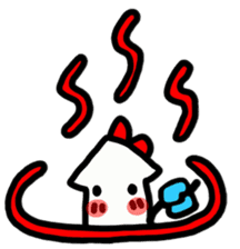 Ika-chan wearing a red ribbon sticker #9096540