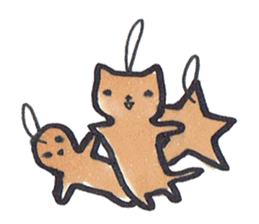 Mascot white cat 2 sticker #9096577