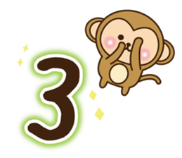 Merry Christmas & New year monkey sticker #9097009