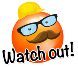 Colorful emotional faces 3. sticker #9097799