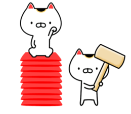 Beckoning cat! sticker #9099101