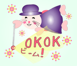 Cute cat witch Sticer 1 sticker #9099236