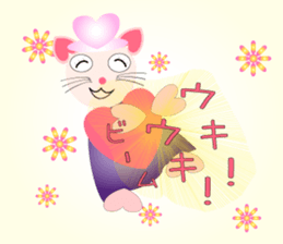 Cute cat witch Sticer 1 sticker #9099257