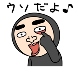 Middle-aged man with wearing tights 5 sticker #9099671