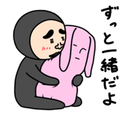 Middle-aged man with wearing tights 5 sticker #9099676