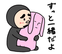 Middle-aged man with wearing tights 5 sticker #9099676