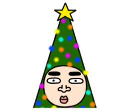 Middle-aged man with wearing tights 5 sticker #9099685