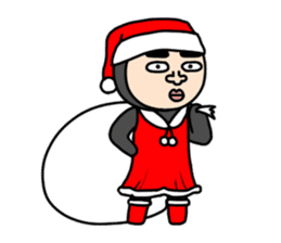 Middle-aged man with wearing tights 5 sticker #9099688