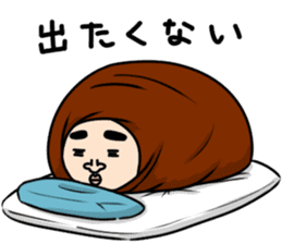 Middle-aged man with wearing tights 5 sticker #9099695