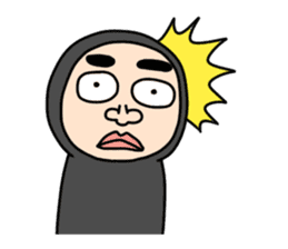 Middle-aged man with wearing tights 5 sticker #9099697