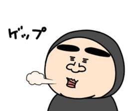 Middle-aged man with wearing tights 5 sticker #9099699