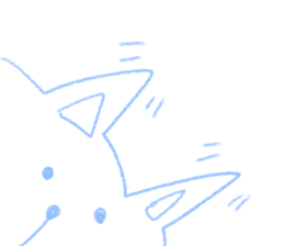 Cat who drawn in chalk sticker #9099957