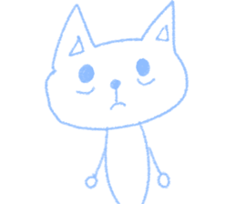 Cat who drawn in chalk sticker #9099961