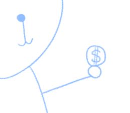 Cat who drawn in chalk sticker #9099974