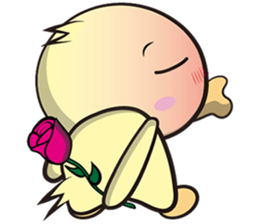 Burst duck (Valentine's Day) sticker #9100064