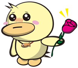 Burst duck (Valentine's Day) sticker #9100066
