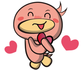 Burst duck (Valentine's Day) sticker #9100067