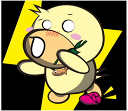 Burst duck (Valentine's Day) sticker #9100070