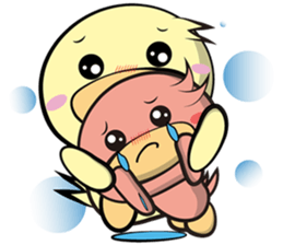 Burst duck (Valentine's Day) sticker #9100099