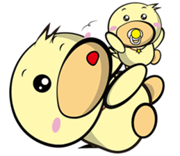 Burst duck (Valentine's Day) sticker #9100103