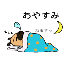 Everyday playful pug sticker #9100147