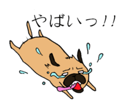 Everyday playful pug sticker #9100170