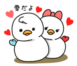 Couple of chick.winter sticker #9100590