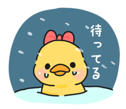 Couple of chick.winter sticker #9100599