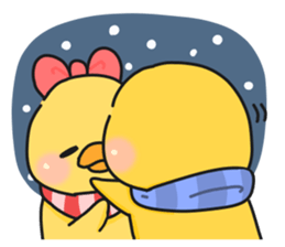 Couple of chick.winter sticker #9100600