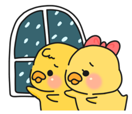 Couple of chick.winter sticker #9100615
