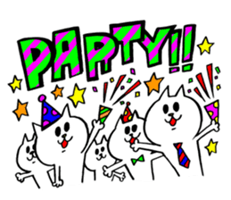 Let's have a party with cat's! sticker #9100909