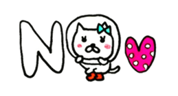 Couple of the cat of the Nagoya dialect sticker #9101119