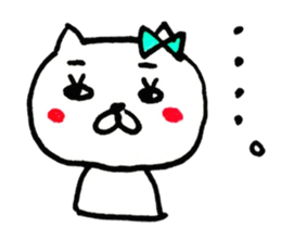 Couple of the cat of the Nagoya dialect sticker #9101124