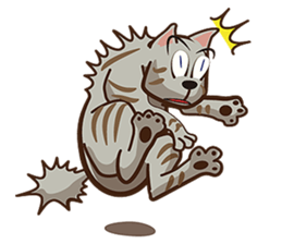 There are 40 cats sticker #9101477