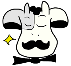 Beef up! Ushi girl sticker #9103040