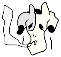 Beef up! Ushi girl sticker #9103043